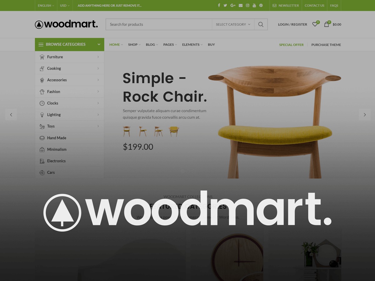 Woodmart template WordPress