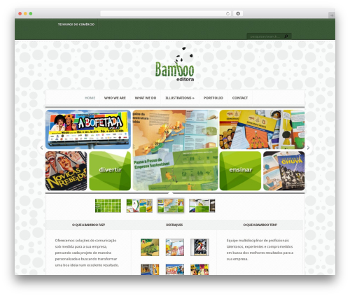 Aggregate theme WordPress - editorabamboo.com.br