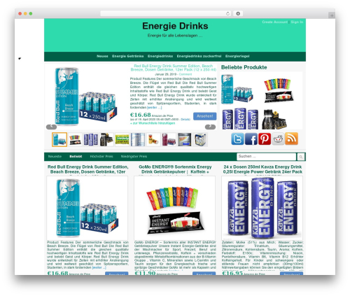 Covert Store Builder Theme WordPress theme - energiedrinks.org