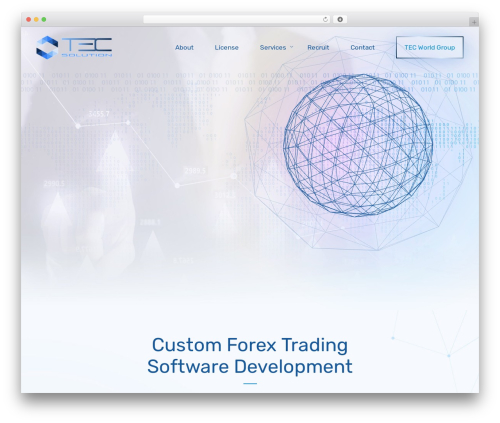 Cryptop top WordPress theme - tec-solution.vc
