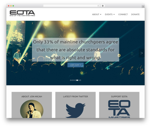 EOTA WordPress website template - eotaministries.com