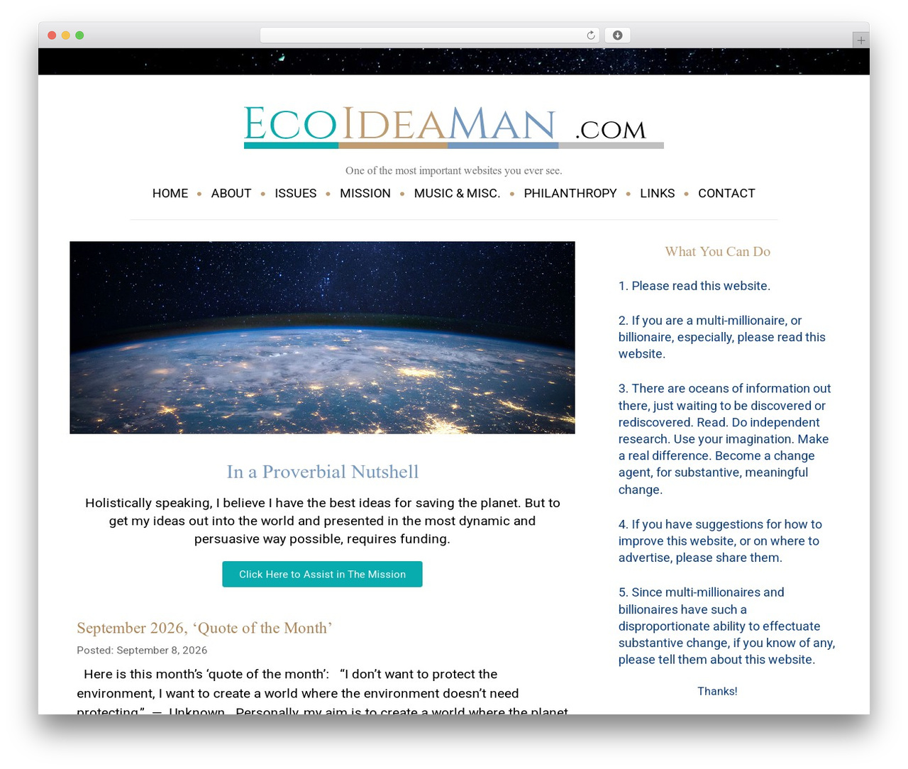 Equable Lite WordPress theme - ecoideaman.com