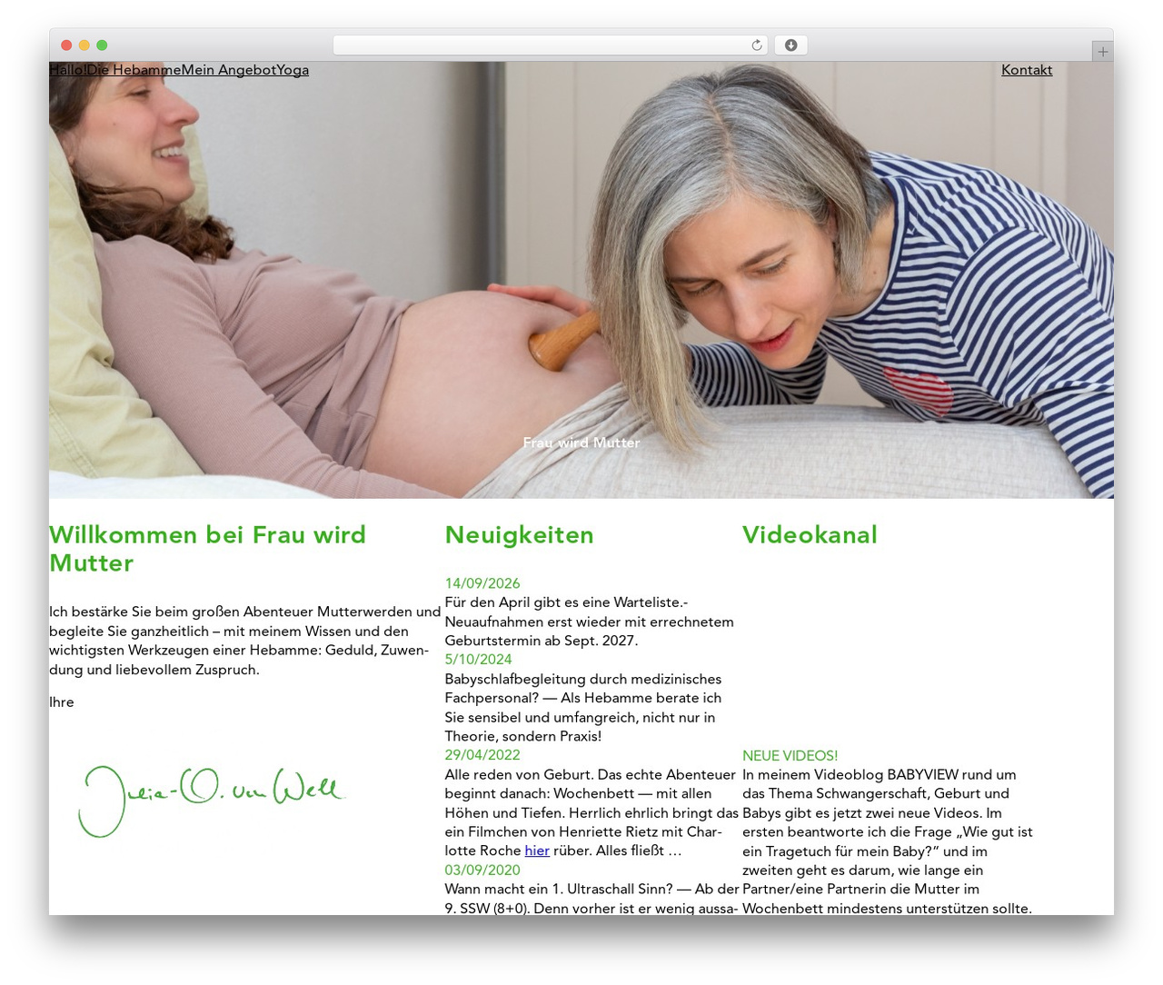 Frau wird Mutter WP theme - frauwirdmutter.de