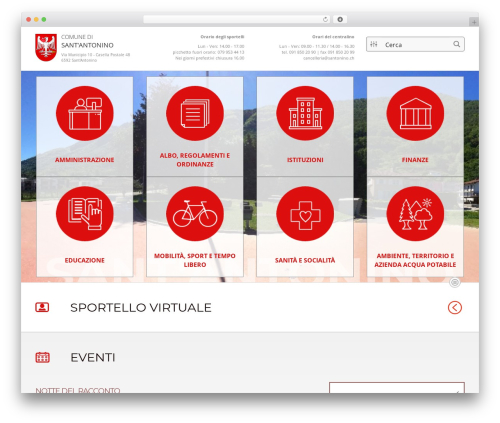 SA WordPress theme - santonino.ch