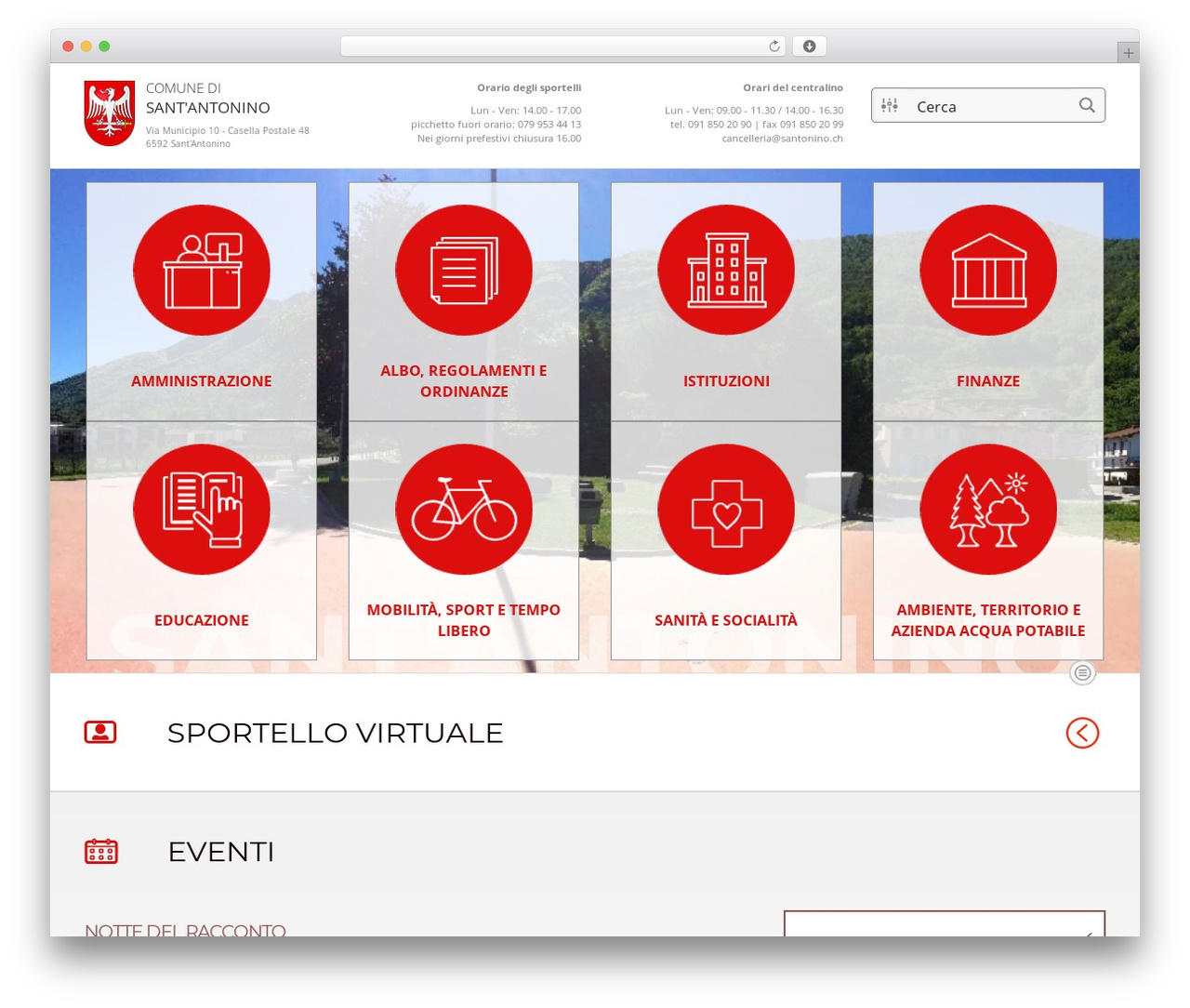 SA WordPress theme - santonino.ch