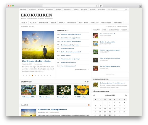WordPress theme Weekly - ekokuriren.e0.se