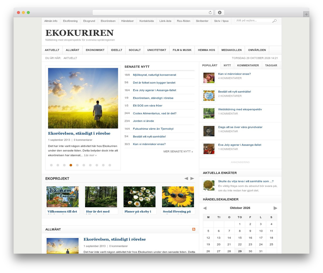 WordPress theme Weekly - ekokuriren.e0.se WordPress theme Weekly - ekokuriren.e0.se