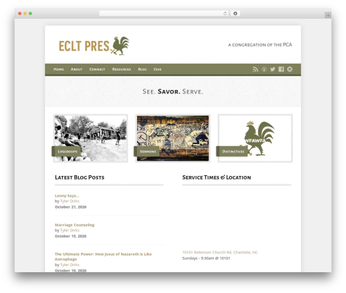 WP theme Risen - eastcharlottepres.org