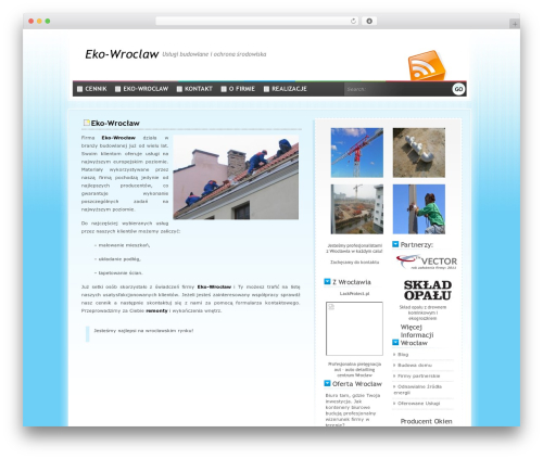 BlueLines WordPress theme - eko-wroclaw.pl