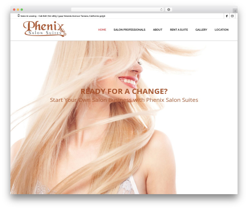 Coiffeur premium WordPress theme - phenixsalontarzana.com