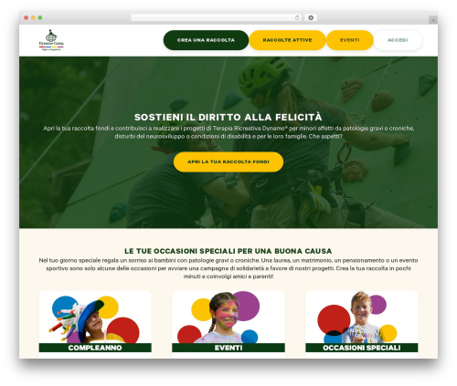 Divi theme WordPress - my.dynamocamp.org