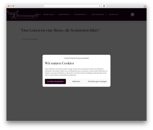 Divi WordPress theme - gr-bestattungen.de