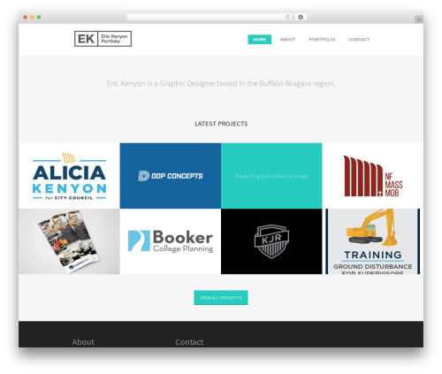 Everest best portfolio WordPress theme - erkenyon.com