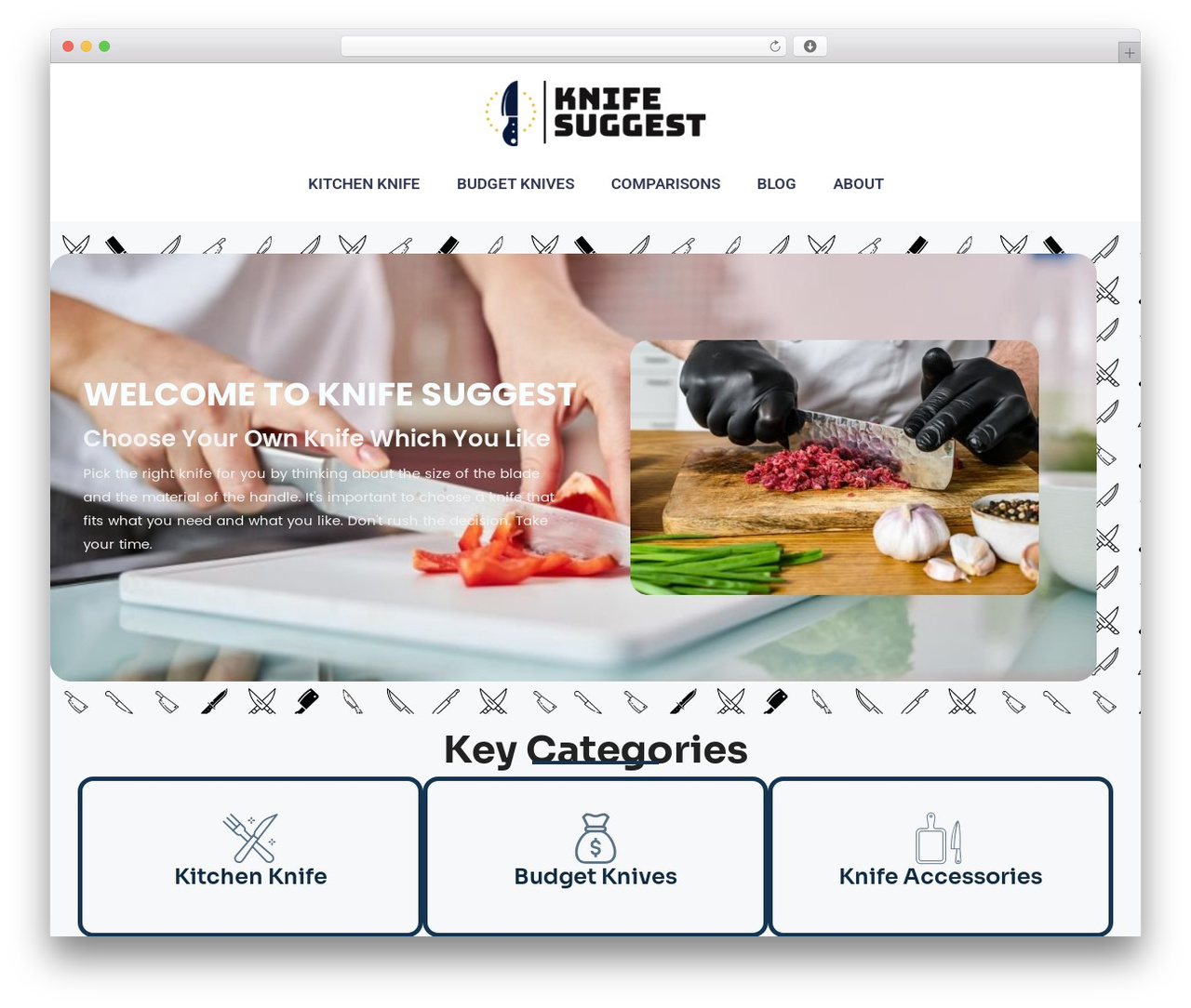 GeneratePress WordPress theme - knifesuggest.com