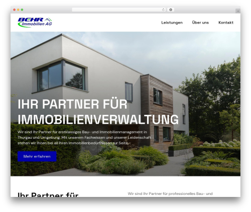 incoding. Theme theme WordPress - behr-immobilien.ch