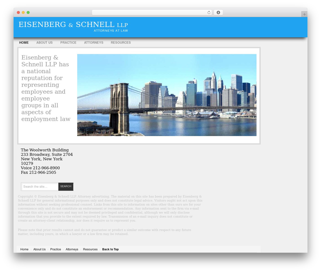 Project AR2 WordPress theme - eisenbergandschnell.com Project AR2 WordPress theme - eisenbergandschnell.com