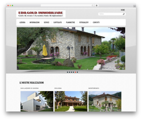 SimpleOne WordPress website theme - edilgoldimmobiliare.com