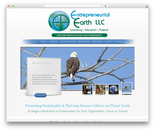 SimplePress WordPress theme - entrepreneurialearth.com