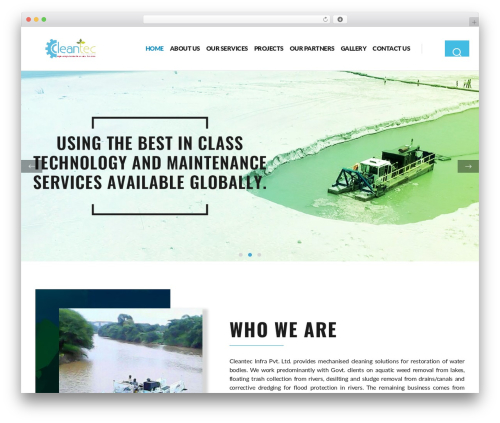 Theme WordPress Cleantec - cleantecinfra.com