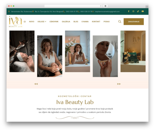 wellnez WP theme - ivabeautylab.com