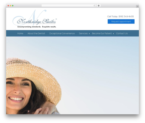 WordPress theme Genesis - northridgesmiles.com