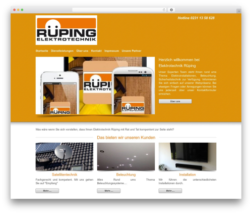 WordPress theme All Rounder Wordpress Theme - elektro-rueping.com