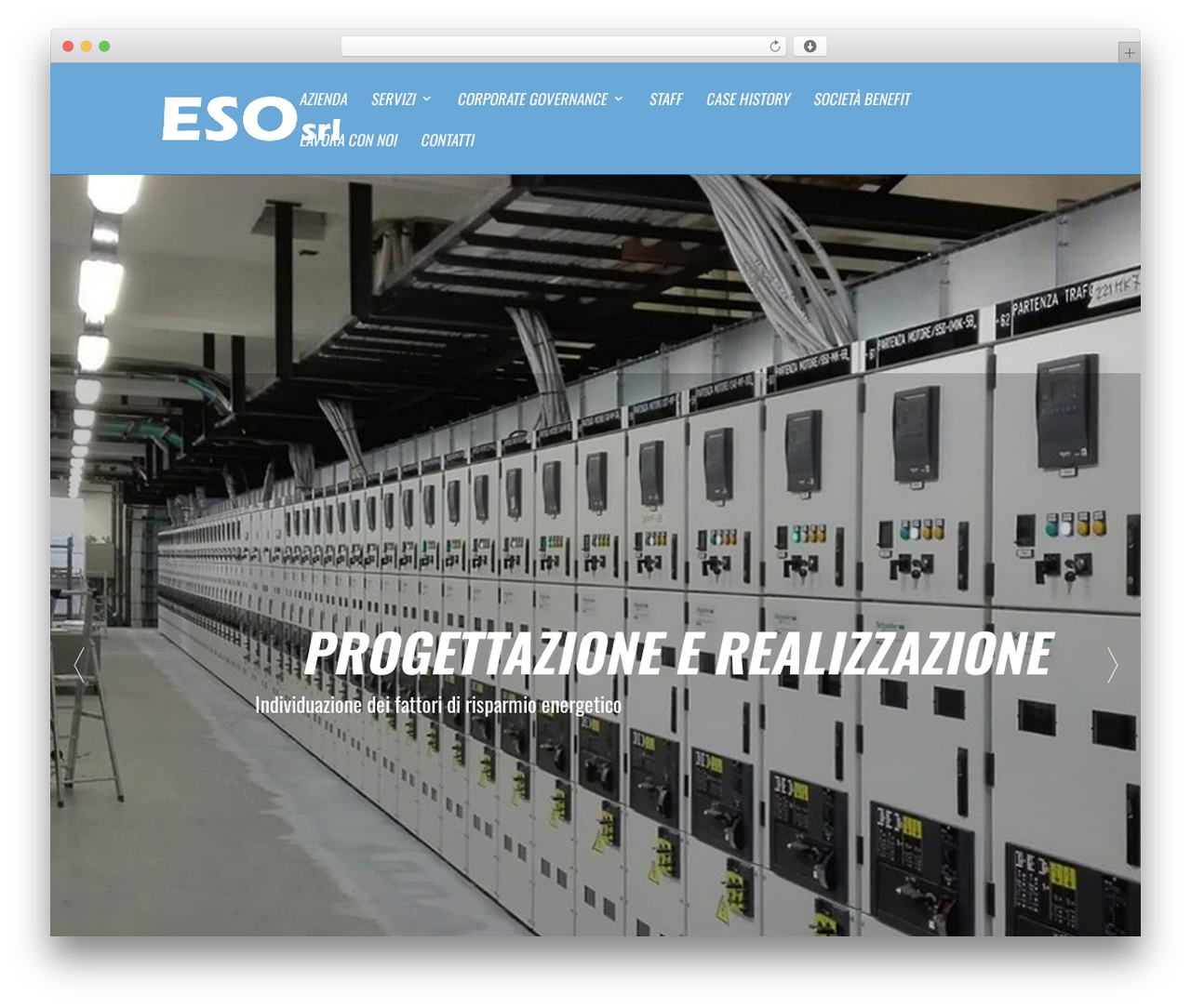 WordPress theme Divi - esosrl.com