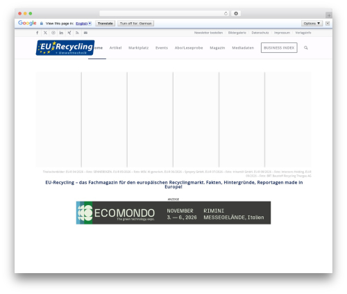 Extended tags widget WordPress plugin - eu-recycling.com