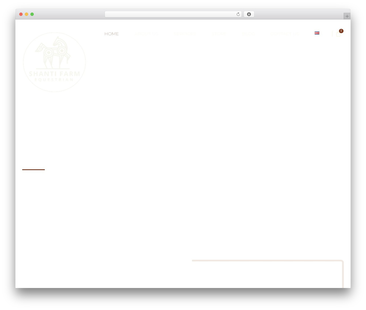 WordPress theme Hello Elementor - shantifarmequestrian.com