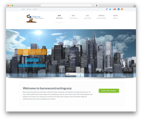 WordPress theme Yalin WP - baronecontractingcorp.com