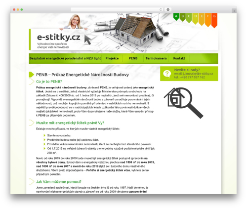 WordPress website theme e-stitky - e-stitky.cz