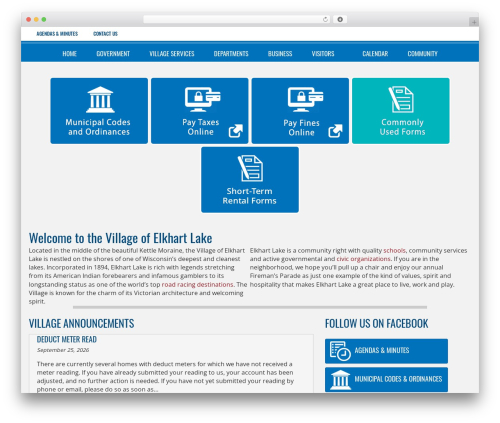 Beaver Builder Theme WordPress theme - elkhartlakewi.gov