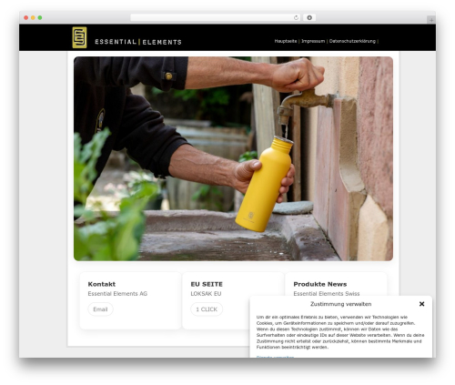 Best WordPress theme Essential Elements - essential-elements.ch