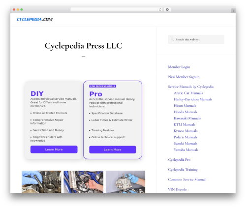 Best WordPress theme Genesis - cyclepedia.com