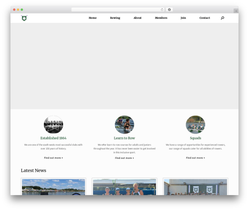 Best WordPress theme Vantage - exeterrowingclub.com
