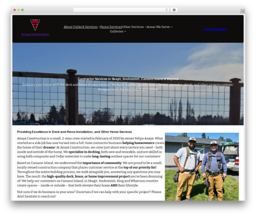 Fixmate theme WordPress - anayaconstructionllc.com