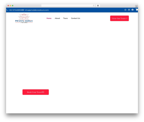 Wp travel pro WordPress plugin - privatekoreatours.com