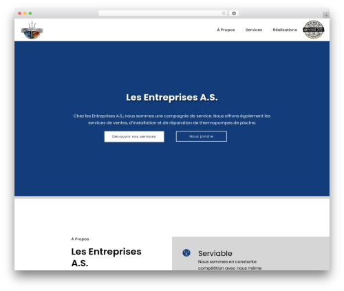 Jupiter WordPress theme - lesentreprisesas.com