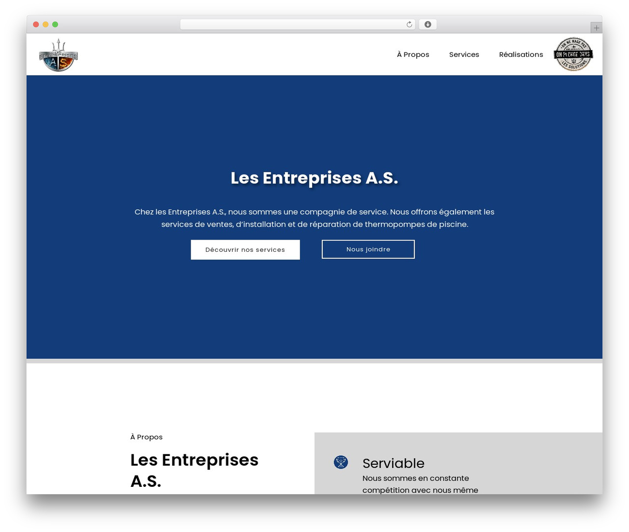 Nom du client WordPress theme - lesentreprisesas.com Nom du client WordPress theme - lesentreprisesas.com