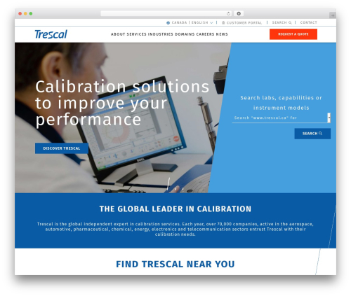 LaBase theme WordPress - www.trescal.ca