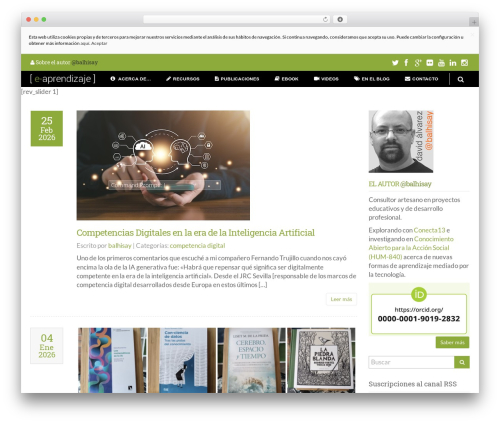 MX best WordPress theme - e-aprendizaje.es