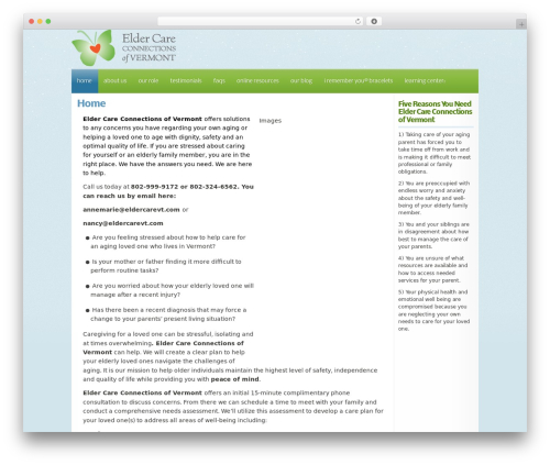 Nuvo theme WordPress - eldercarevt.com