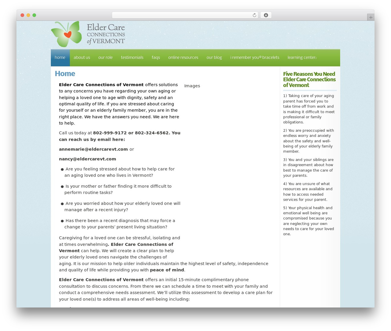 Nuvo theme WordPress - eldercarevt.com