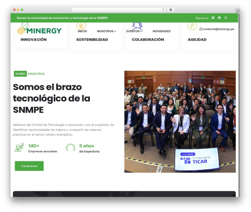 Solari WordPress theme - minergy.pe