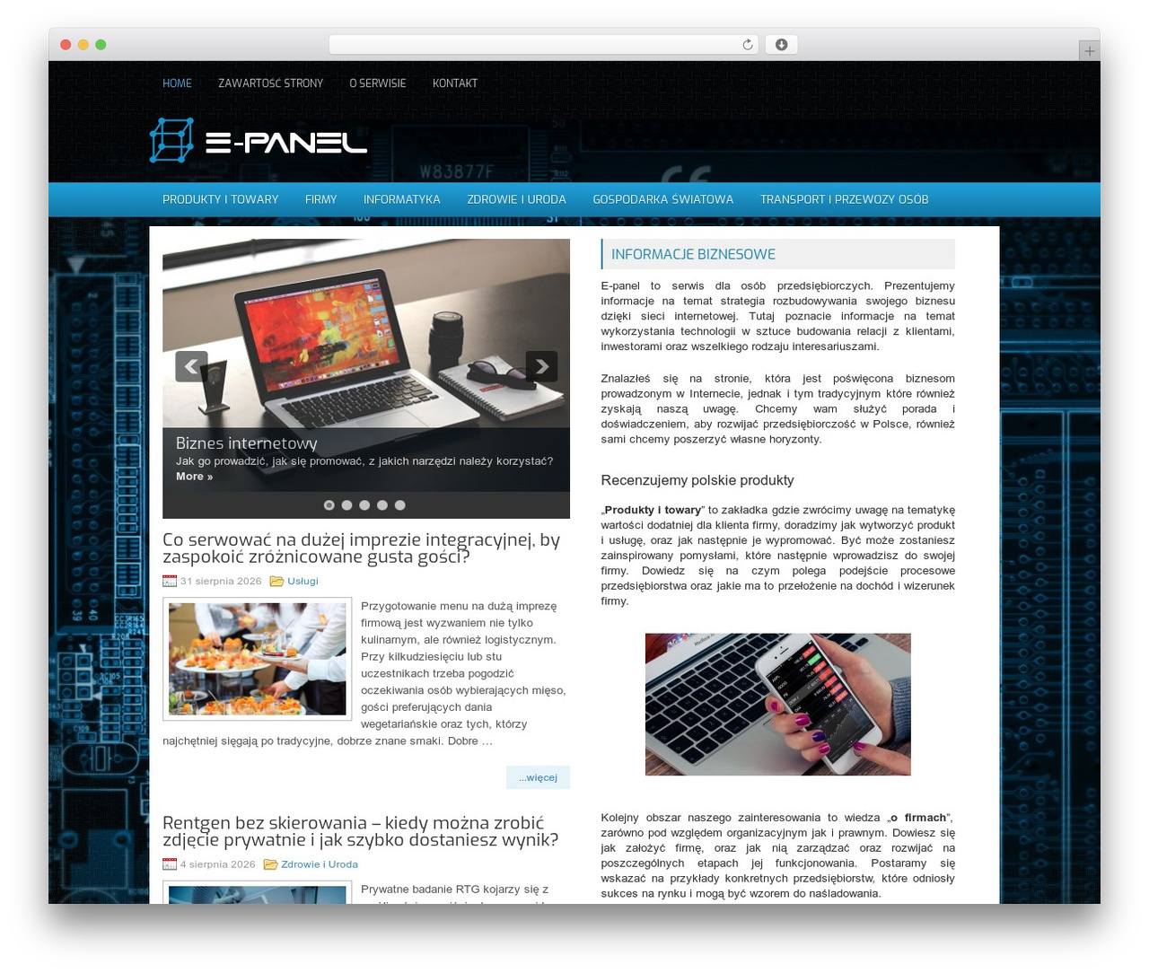 TechRoom WordPress theme - e-panel.pl TechRoom WordPress theme - e-panel.pl