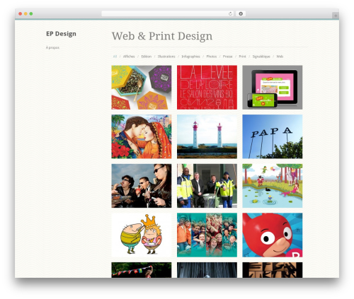WordPress theme Infinity - estellepicon.fr