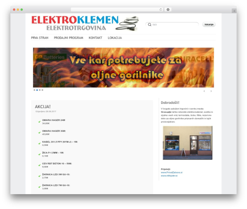 Delicate WordPress theme - elektroklemen.si Delicate WordPress theme - elektroklemen.si