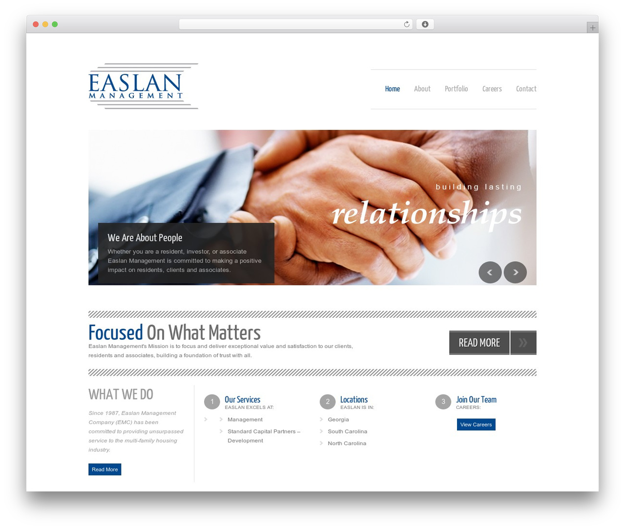 Easlan Full Website WordPress theme - easlanmanagement.com