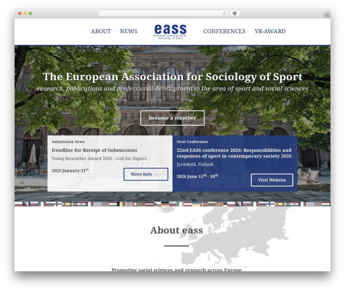EASS Theme theme WordPress - eass-sportsociology.eu