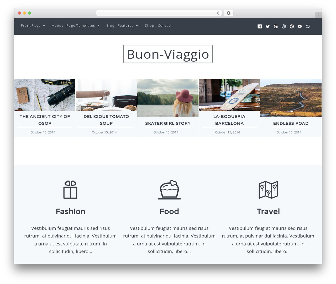 Explorer Theme WordPress theme - buon-viaggio.net